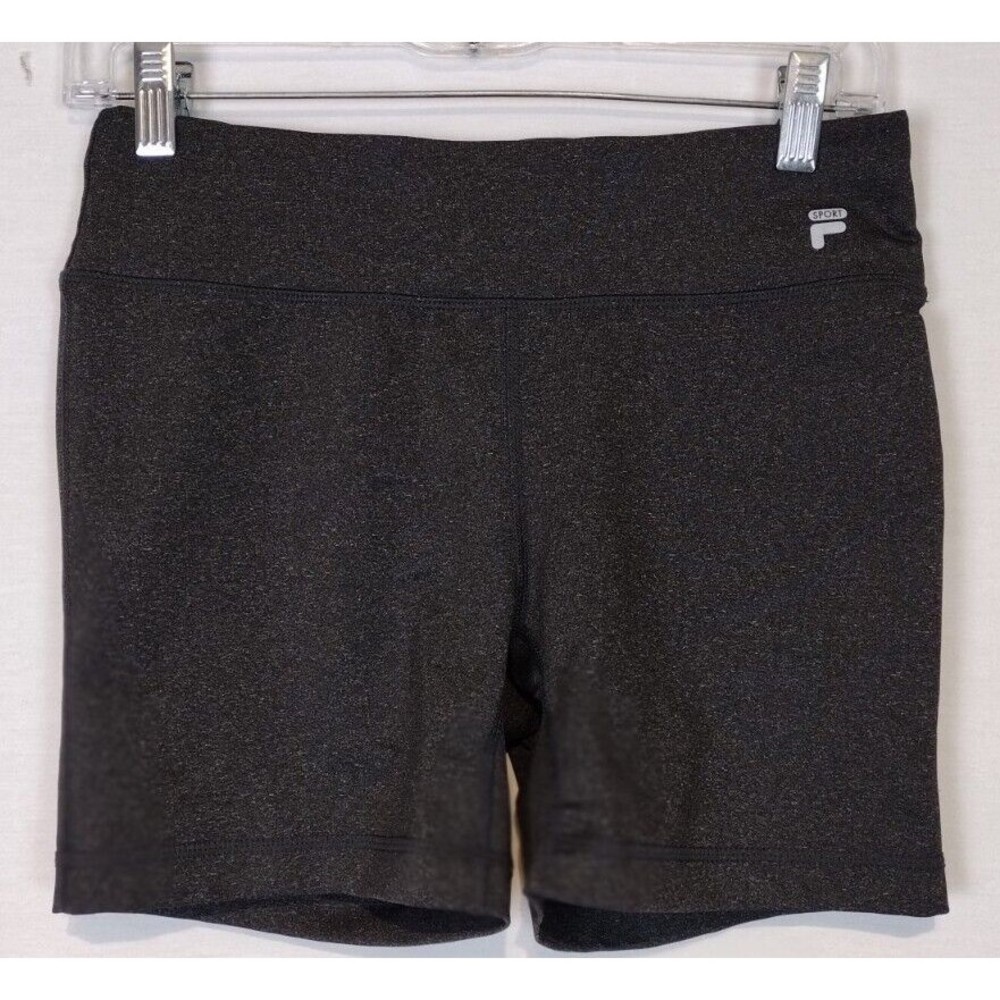 Fila Sport Heather Grey High Waisted Bike Shorts Size Small